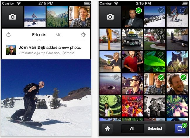 Facebook crea app para fotografía