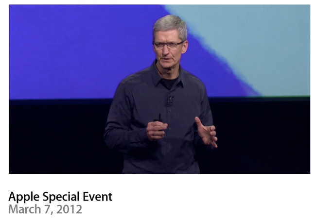 Apple ya tiene visible su keynote educativa