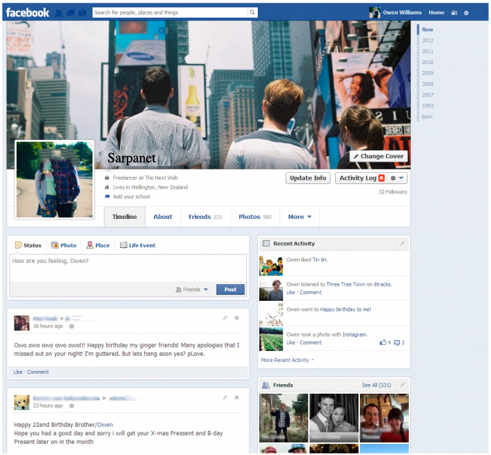 Nuevo perfil Facebook Columna