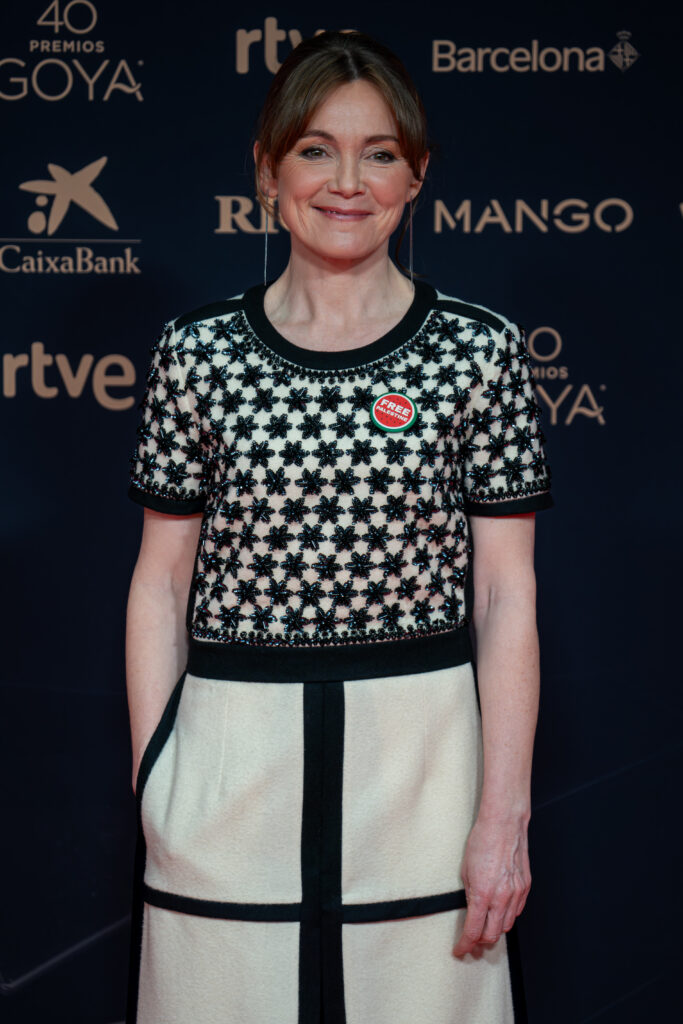 Nagore Aranburu en la alfombra roja de los Premios Goya 2026