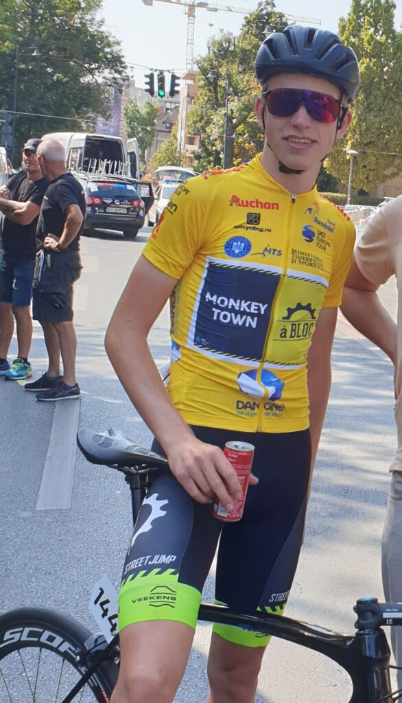 Alex Molenaar, ciclista neerlandés, tras ganar el Tour of Romania 2019