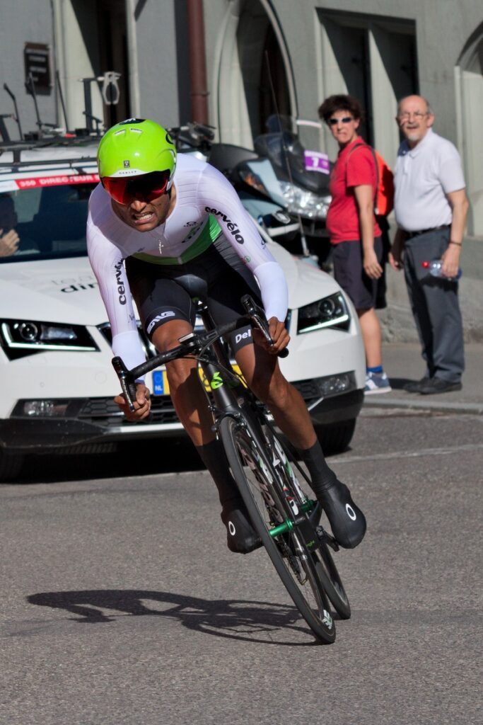 Amanuel Ghebreigzabhier, ciclista eritreo, prólogo Tour de Romandía 2018